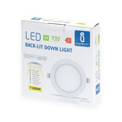 Aigostar - Χωνευτό φωτιστικό οροφής LED 9W/230V 3000K Ø 14,5 cm λευκό