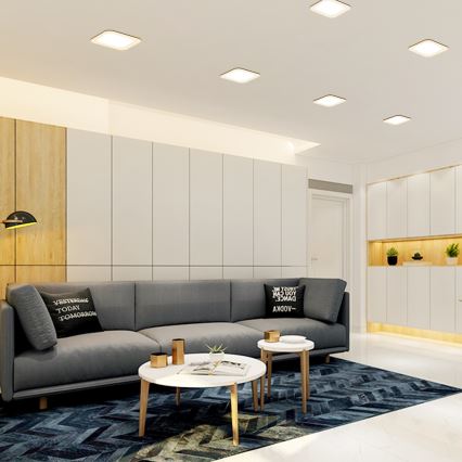 Aigostar - Χωνευτό φωτιστικό οροφής LED/9W/230V 4000K 14,5x14,5 cm λευκό