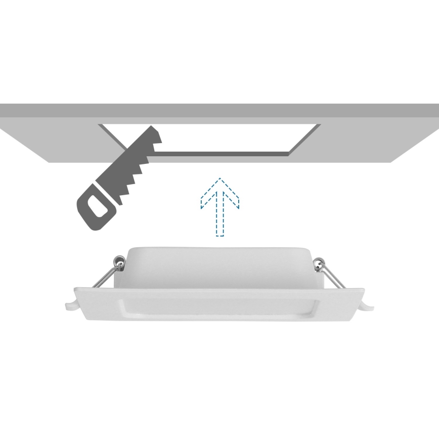 Aigostar - Χωνευτό φωτιστικό οροφής LED/9W/230V 4000K 14,5x14,5 cm λευκό