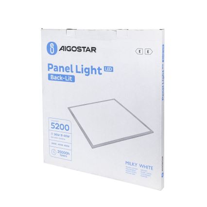 Aigostar - Χωνευτό πάνελ οροφής LED LED/40W/230V 3000K/4000K/6500K 60x60cm λευκό