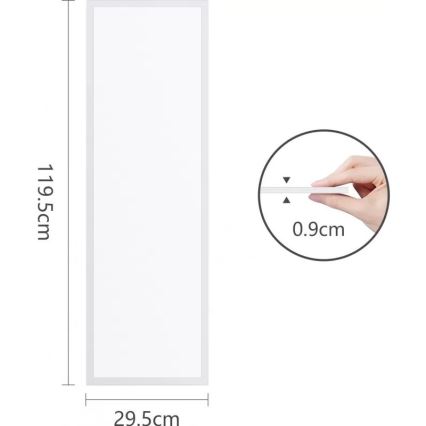 Aigostar - Χωνευτό πάνελ οροφής LED LED/40W/230V 4000K 30x120cm