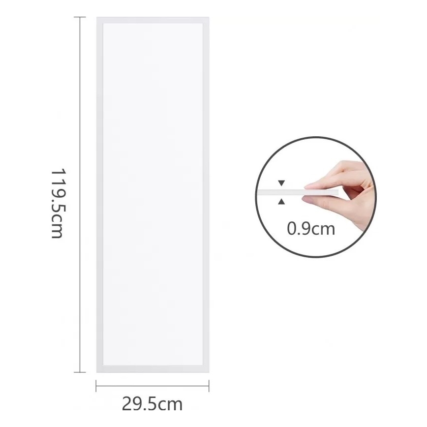 Aigostar - Χωνευτό πάνελ οροφής LED LED/40W/230V 4000K 30x120cm