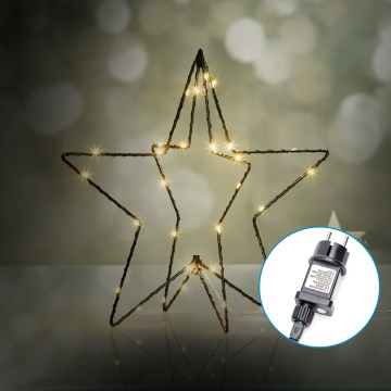 Aigostar-Χριστουγεννιάτικo διακοσμητικό εξωτερικού χώρου LED LED/3,6W/230V αστέρι 30cm IP44 θερμό λευκό