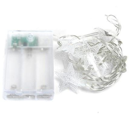 Aigostar - Χριστουγεννιάτικα λαμπάκια LED 20xLED/3xAA 3,3m αστέρια