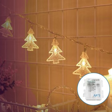 Aigostar - Χριστουγεννιάτικα λαμπάκια LED 20xLED/3xAA 3,3m δέντρα