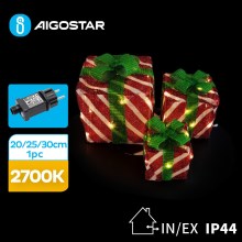 Aigostar- Χριστουγεννιάτικη διακόσμηση εξωτερικού χώρου LED 3,6W/31/230V 2700K 20/25/30cm IP44 gifts