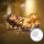 Aigostar - Χριστουγεννιάτικο διακοσμητικό LED LED/3xAAA Άγιος Βασίλης με ταράνδους 13,4cm