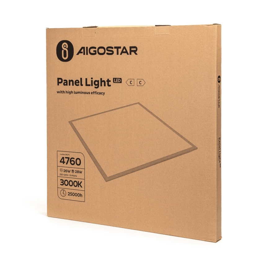 Aigostar - Χωνευτό πάνελ οροφής LED LED/28W/230V 60x60 cm 3000K