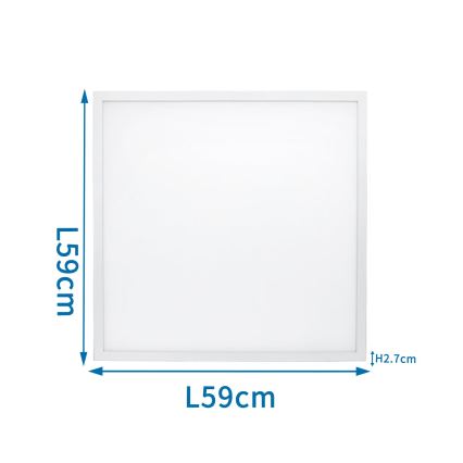 Aigostar - Χωνευτό πάνελ οροφής LED LED/40W/230V 3000K/4000K/6500K 60x60cm λευκό