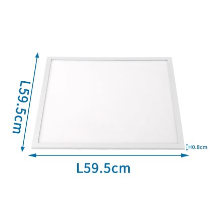 Aigostar - Χωνευτό πάνελ οροφής LED LED/50W/230V 60x60 cm 6000K