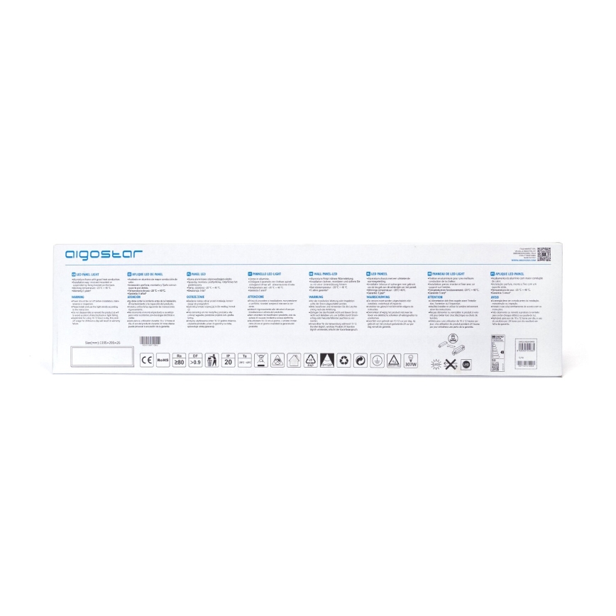Aigostar - Χωνευτό πάνελ οροφής LED LED/50W/230V 6500K 120x30cm λευκό