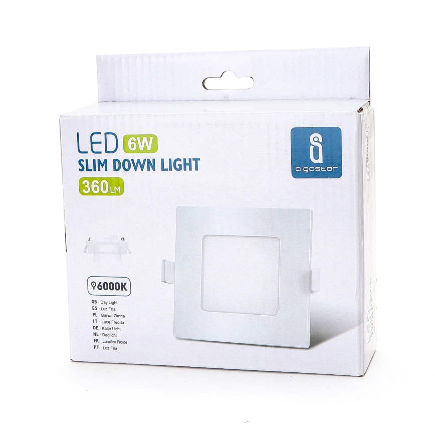Aigostar - Χωνευτό Φωτιστικό LED ULTRATHIN LED/6W/230V 6000K λευκό
