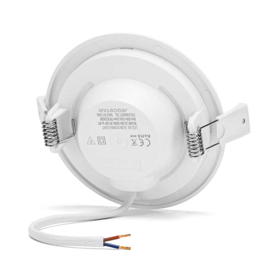 Aigostar - Χωνευτό Φωτιστικό LED ULTRATHIN LED/9W/230V 6000K λευκό