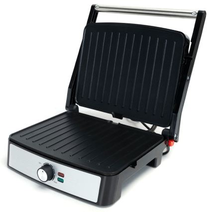 Aigostar - Ψηστιέρα επαφής 2200W/230V μαύρο/ανοξείδωτο