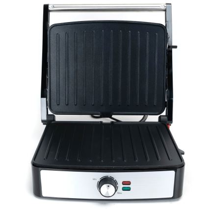 Aigostar - Ψηστιέρα επαφής 2200W/230V μαύρο/ανοξείδωτο