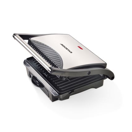 Aigostar - Ψησταριά/Γκριλιέρα 1000W/230V μαύρο/ματ χρώμιο