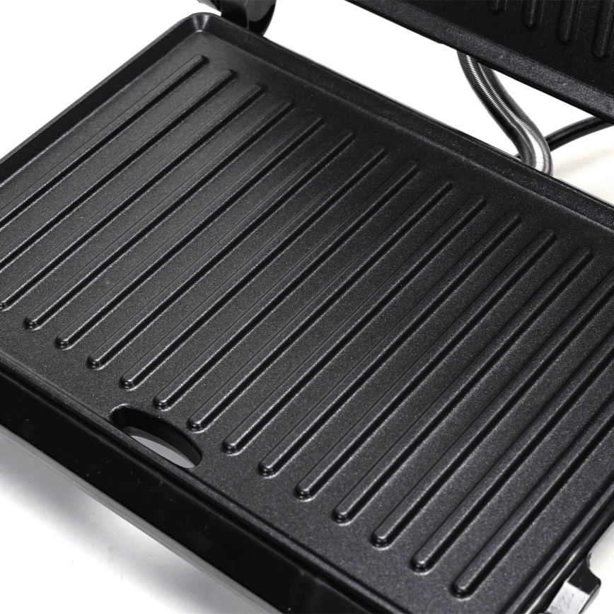 Aigostar - Ψησταριά/Γκριλιέρα 1000W/230V μαύρο/ματ χρώμιο