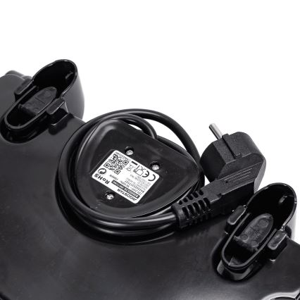 Aigostar - Ψησταριά/Γκριλιέρα 1000W/230V μαύρο/ματ χρώμιο