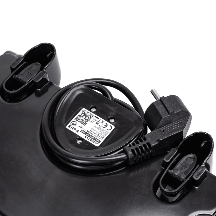 Aigostar - Ψησταριά/Γκριλιέρα 1000W/230V μαύρο/ματ χρώμιο