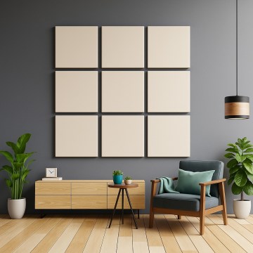 Ακουστικό πάνελ SILENCE 58x58 cm εκρού