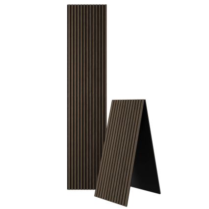 Ακουστικό πάνελ τοίχου VASALUND 240x52 cm, φινίρισμα καρυδιάς