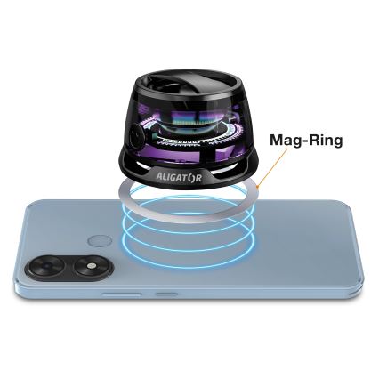 Aligator ABSMB01 - Μαγνητικό ηχείο για MagSafe Mini Beat 400 mAh μαύρο