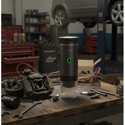 Aligator ACM002 - Ταξιδιωτική επαναφορτιζόμενη καφετιέρα PortaCaffé 3 σε 1 72W/7500 mAh γκρι