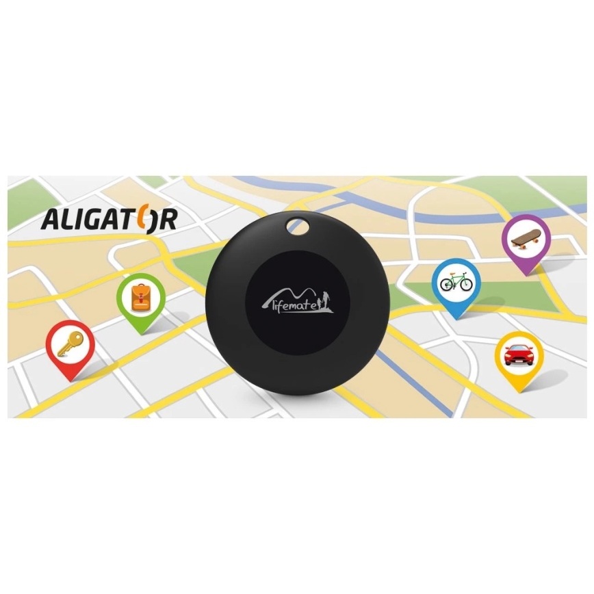 Aligator APD001 - Life Tag εντοπιστής, 1xCR2032, IP65, μαύρο