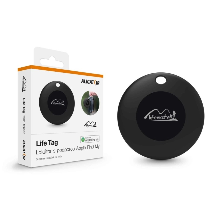 Aligator APD001 - Life Tag εντοπιστής, 1xCR2032, IP65, μαύρο