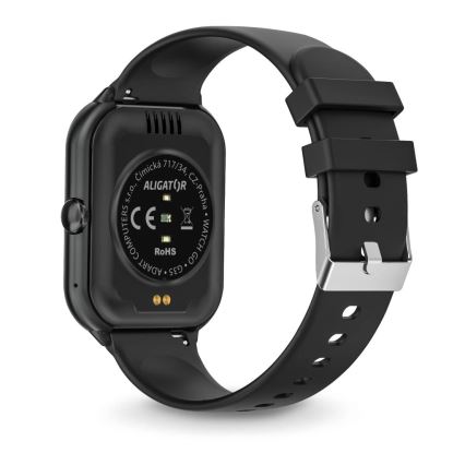 Aligator AW10BK - Έξυπνο ρολόι Watch GO 220 mAh IP67 μαύρο