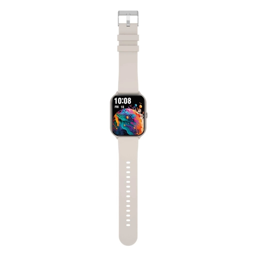 Aligator AW10SR - Έξυπνο ρολόι Watch GO 220 mAh IP67 κρεμ