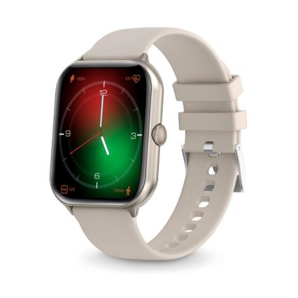 Aligator AW10SR - Έξυπνο ρολόι Watch GO 220 mAh IP67 κρεμ