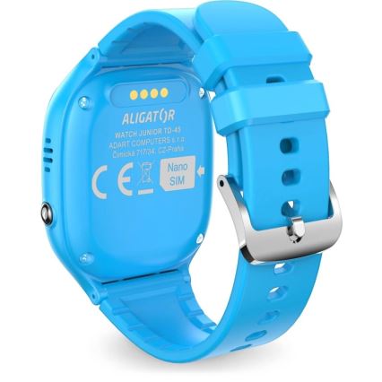 Aligator AW11BE - Έξυπνο ρολόι Watch Junior 2 450 mAh IP67 Wi-Fi μπλε