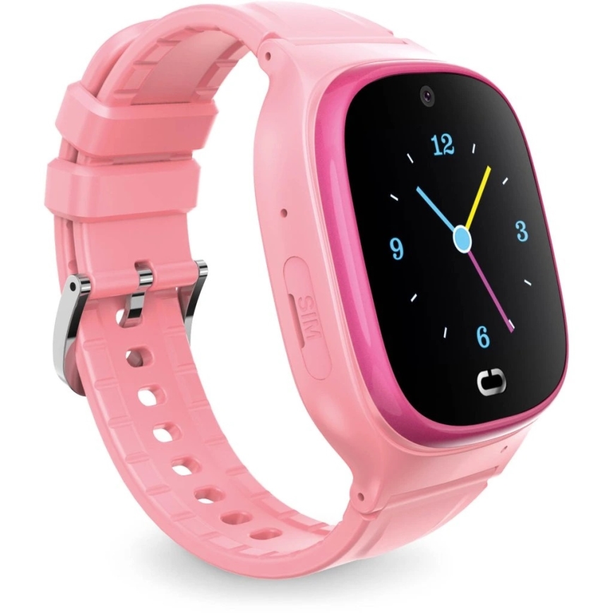 Aligator AW11PK - Έξυπνο ρολόι Watch Junior 2, 450 mAh, IP67, Wi‑Fi, ροζ