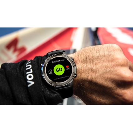 Aligator AW12BK - Έξυπνο ρολόι Watch GPS 500 mAh IP69K μαύρο