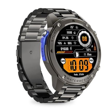 Aligator AW12BK - Έξυπνο ρολόι Watch GPS 500 mAh IP69K μαύρο