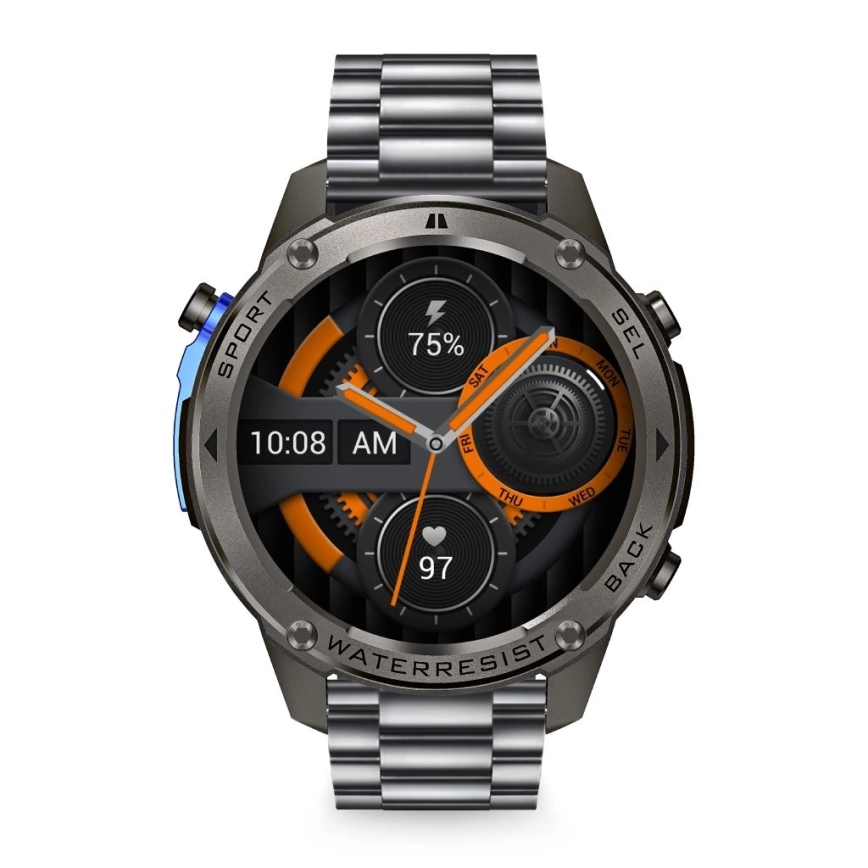 Aligator AW12BK - Έξυπνο ρολόι Watch GPS 500 mAh IP69K μαύρο
