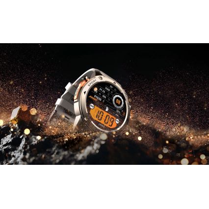 Aligator AW12SR - Έξυπνο ρολόι με GPS, μπαταρία 500 mAh, πιστοποίηση IP69K, ασημί