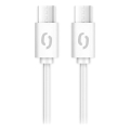 Aligator DATKP59 - Καλώδιο USB-C σε USB-C 65W Power Delivery 2,5m λευκό