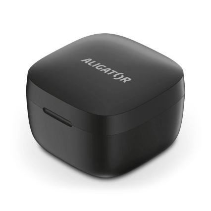 Aligator TWS05 - Ασύρματα ακουστικά Pods LITE 200 mAh + 2x 30 mAh IP30 μαύρα