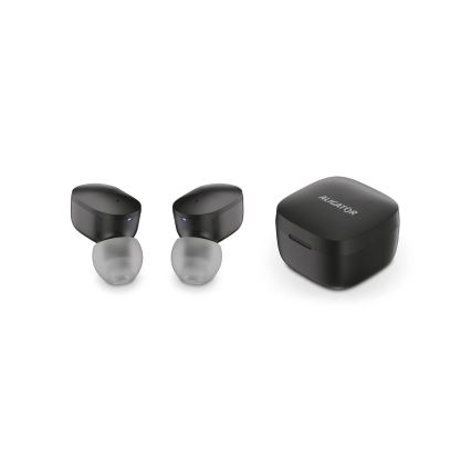 Aligator TWS05 - Ασύρματα ακουστικά Pods LITE 200 mAh + 2x 30 mAh μαύρα