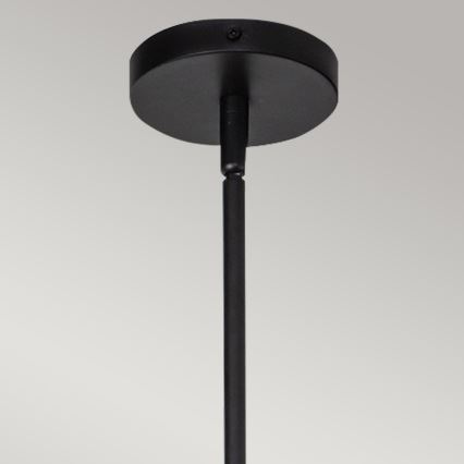 Alora Mood - Κρεμαστό φωτιστικό σε ράβδο DAPHNE 1xE27/60W/230V διάμ. 18,1 cm μαύρο/καφέ