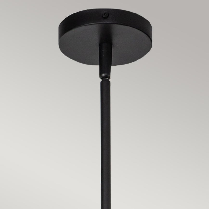 Alora Mood - Κρεμαστό φωτιστικό σε ράβδο DAPHNE 1xE27/60W/230V διάμ. 18,1 cm μαύρο/καφέ
