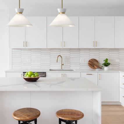 Alora Mood - Κρεμαστό φωτιστικό HALSTON σε ράβδο 1xE27/60W/230V, χρυσό