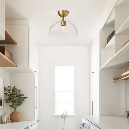 Alora Mood - Φωτιστικό οροφής JUDE 1xE27/60W/230V διάμετρος 30,5 cm ορείχαλκος