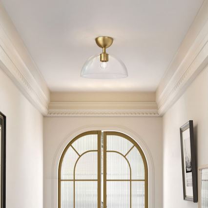 Alora Mood - Φωτιστικό οροφής JUDE 1xE27/60W/230V διάμετρος 30,5 cm ορείχαλκος