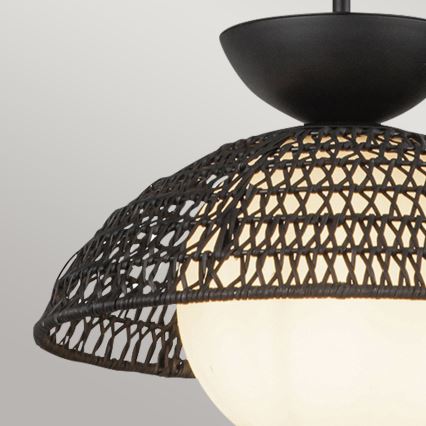 Alora Mood - Φωτιστικό οροφής σε ράβδο PERTH 1xE27/60W/230V Ø 37,5 εκ. μαύρο