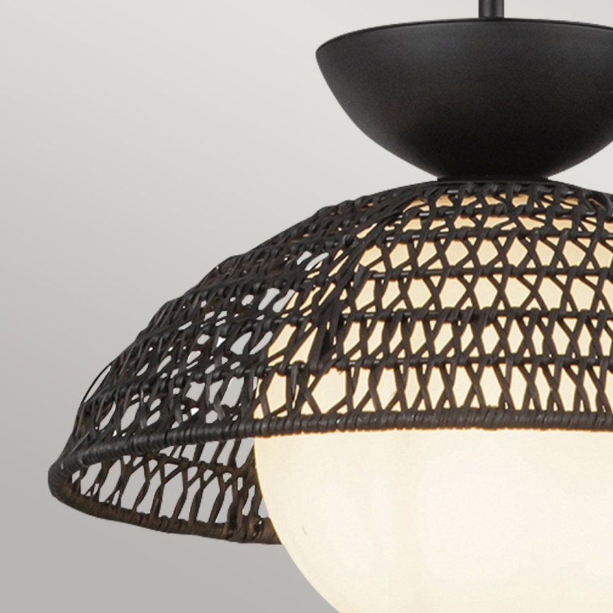 Alora Mood - Φωτιστικό οροφής σε ράβδο PERTH 1xE27/60W/230V Ø 37,5 εκ. μαύρο