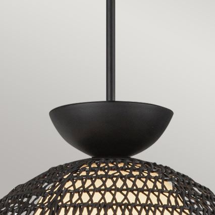 Alora Mood - Φωτιστικό οροφής σε ράβδο PERTH 1xE27/60W/230V Ø 37,5 εκ. μαύρο