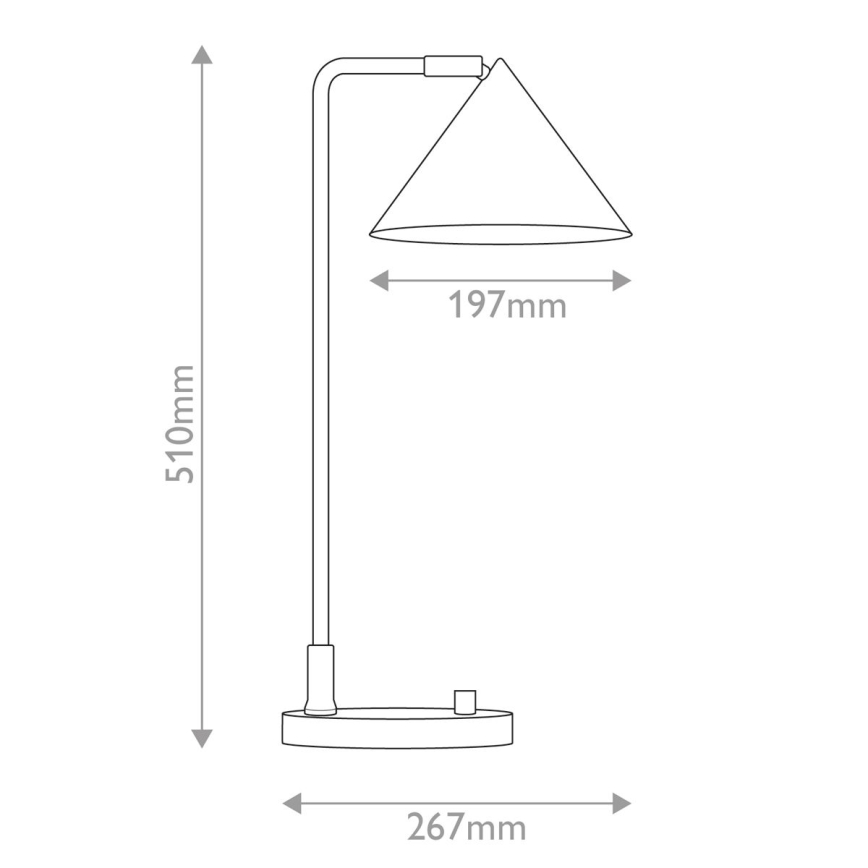 Alora Mood - Επιτραπέζιο φωτιστικό REMYCK 1xE27/60W/230V μαύρο